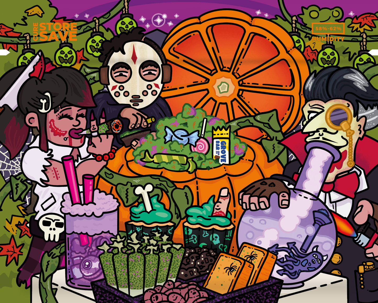 Grove Bags X Cannabruv - "Haunting Halloween sesh bag"